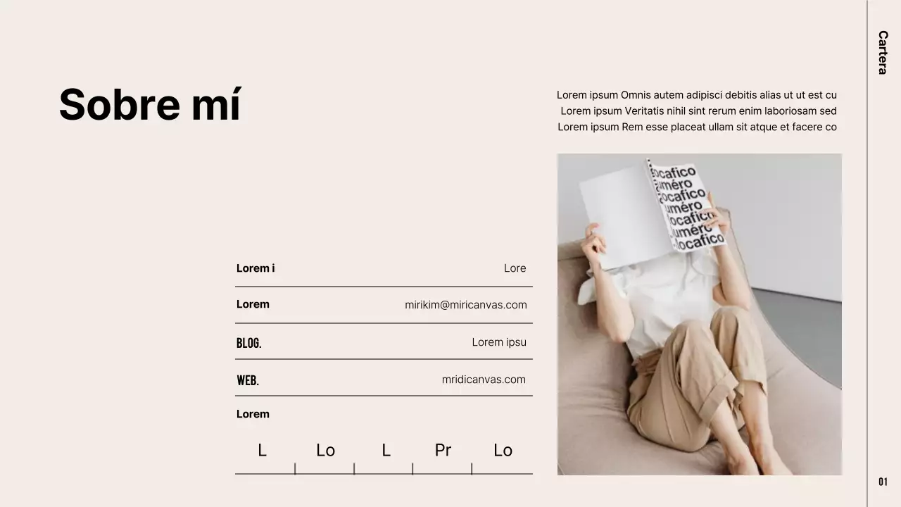 Una cartera moderna en caqui y beige