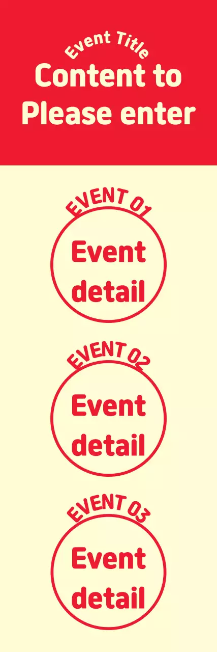 Banner de anúncio de evento vermelho simples