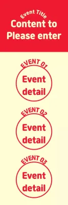 Banner de anúncio de evento vermelho simples