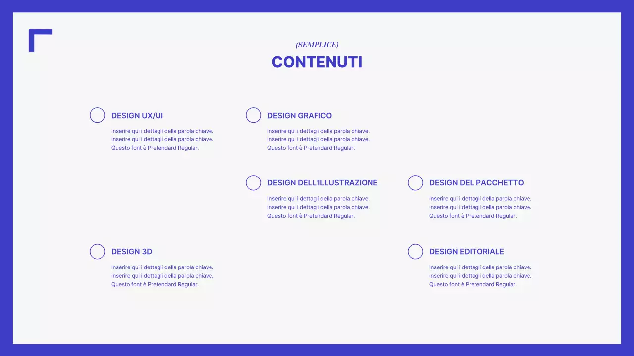 Un portafoglio semplice in blu e bianco