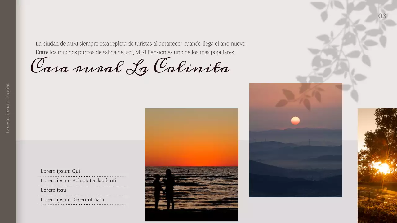 Presentamos Miridi Pensión en tranquilizantes tonos beige-gris