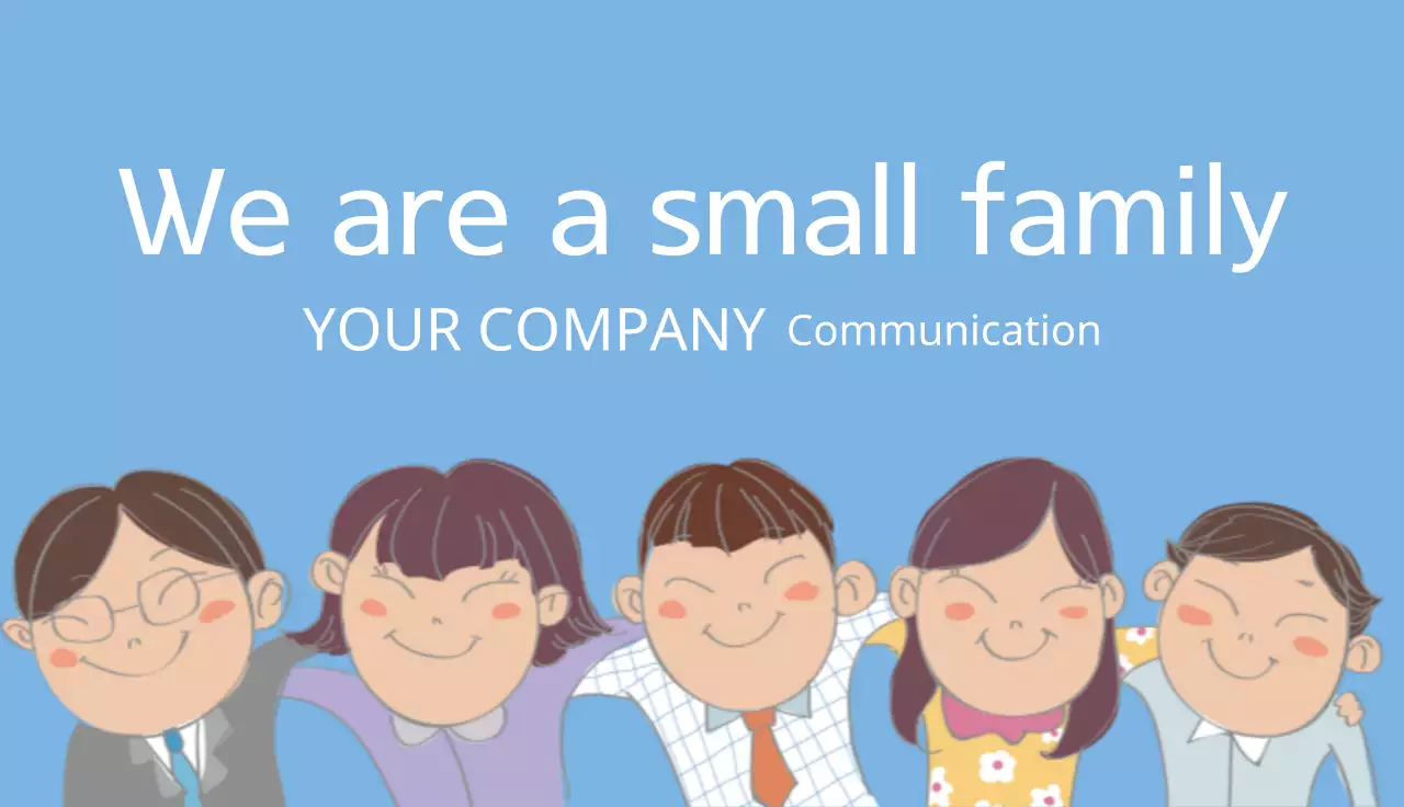 Blue Simple Company Business Card