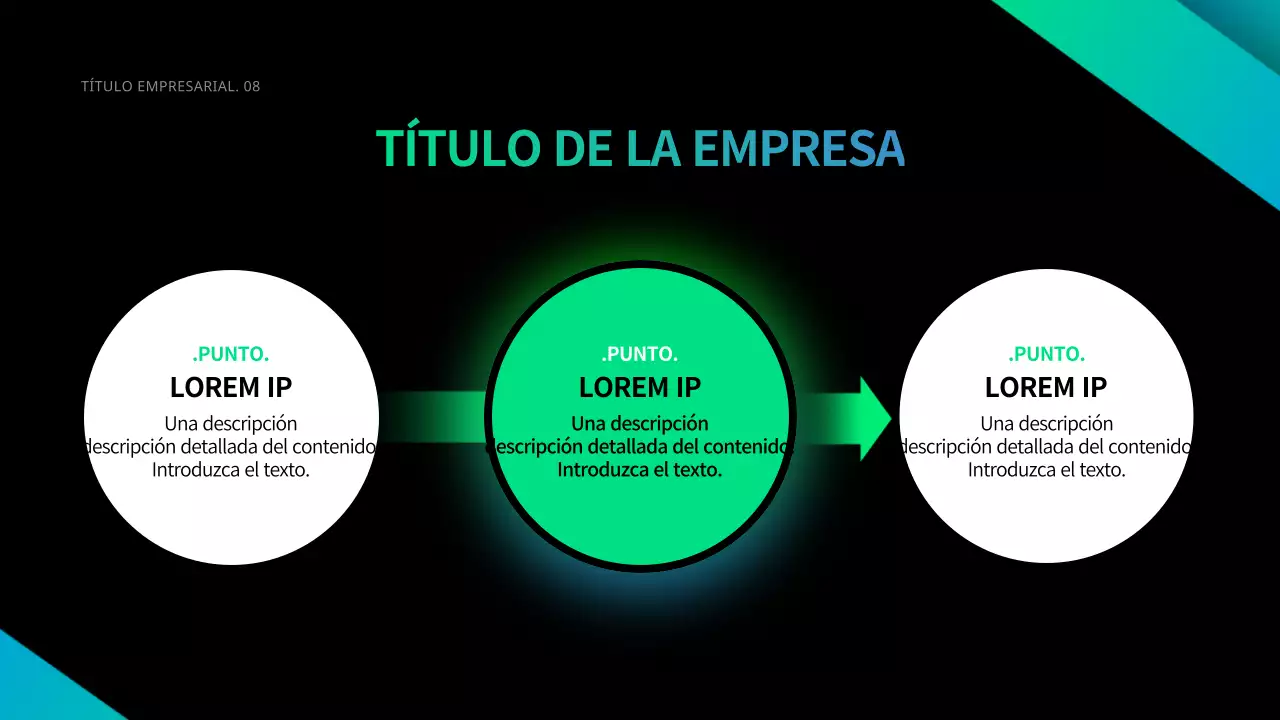 Negocios en negro y degradados