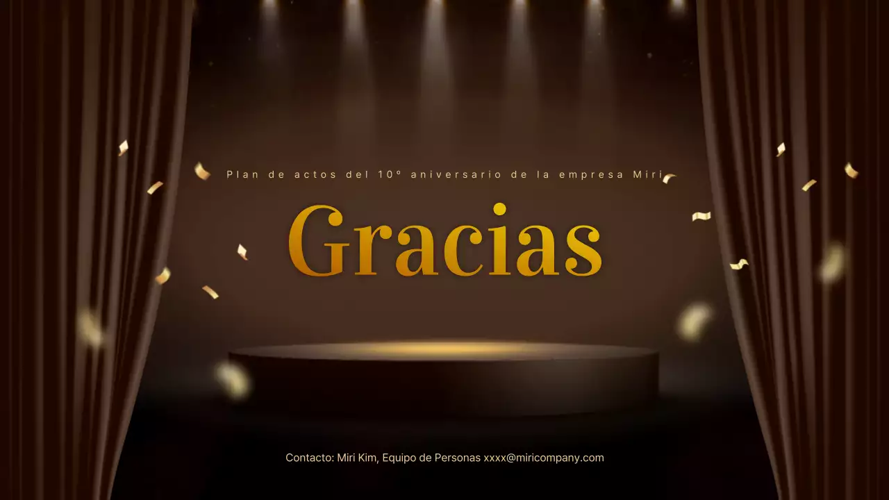 Plan de celebración del aniversario de Brown