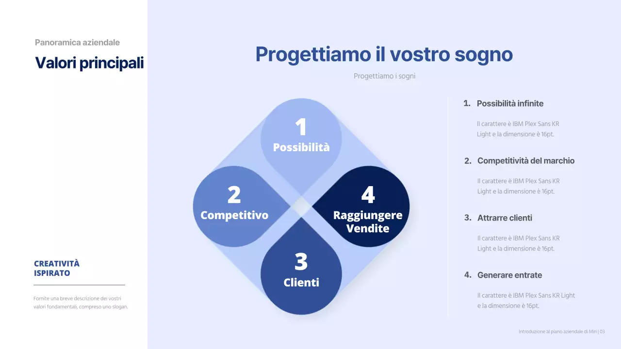Blu navy semplice relazione sul business plan aziendale