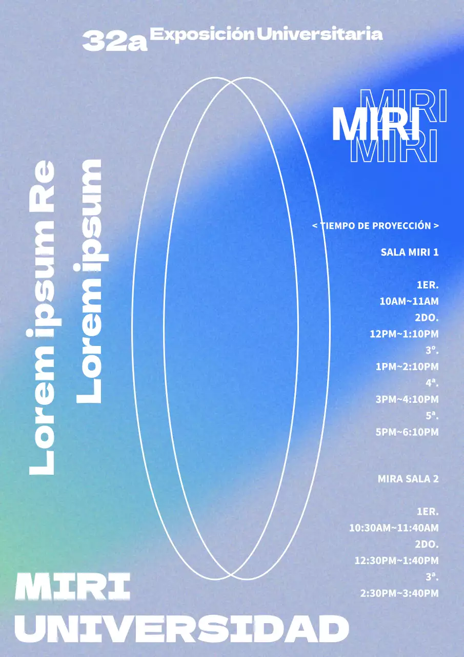Una sencilla fiesta de graduación con un sutil degradado azul