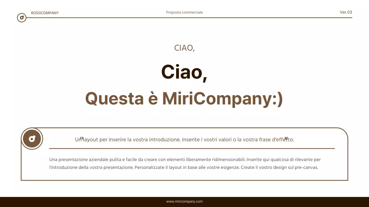 Semplice relazione di evidenziazione del testo in marrone e bianco