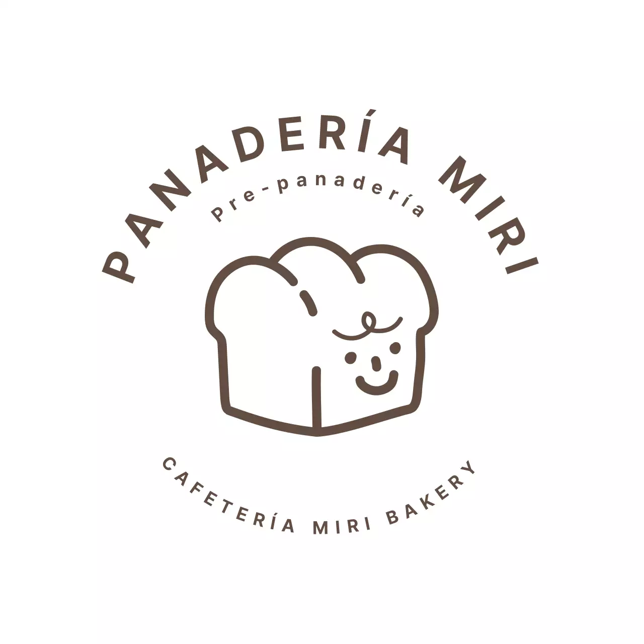 Posavasos negro con ilustración de una panadería