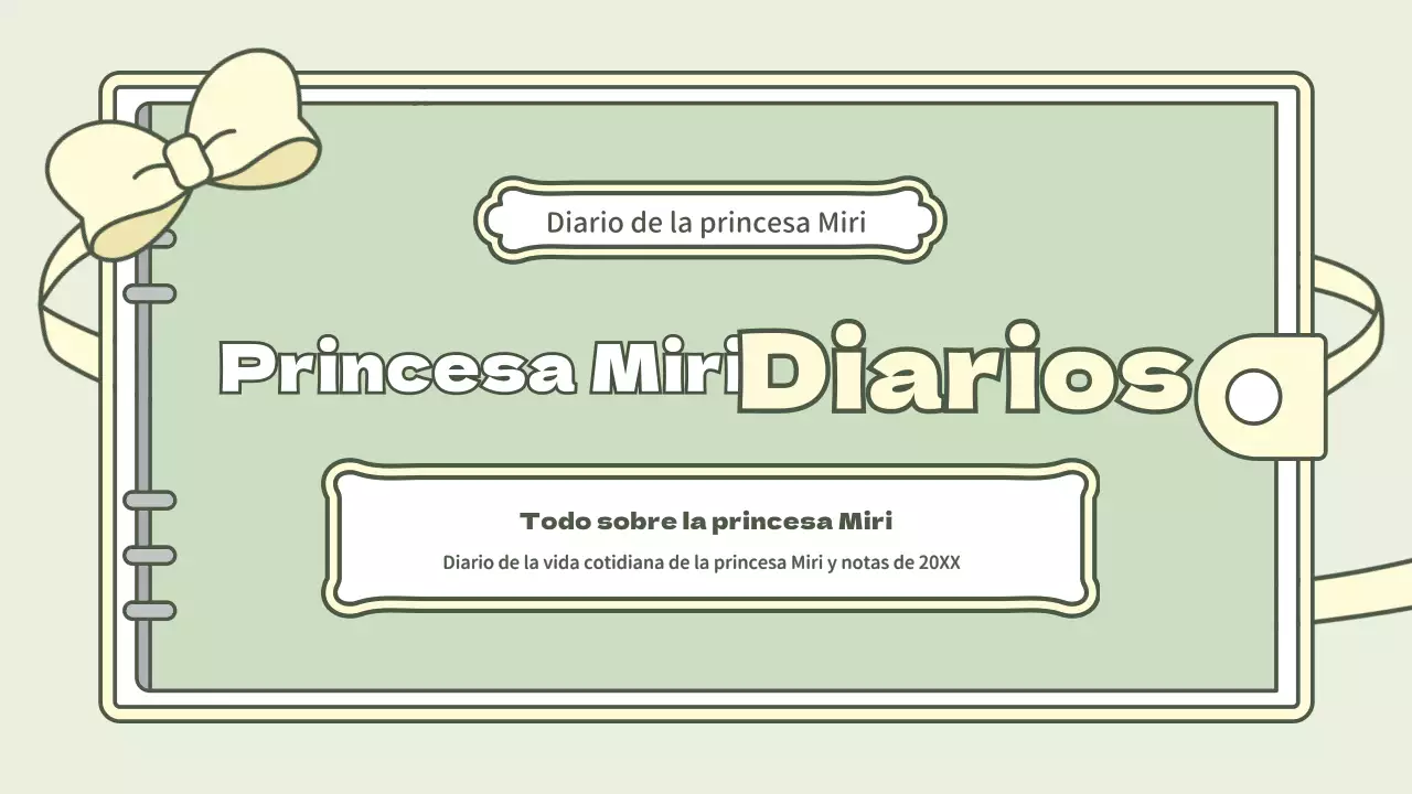 Bonito kit de presentación del concepto de agenda en azul claro y verde