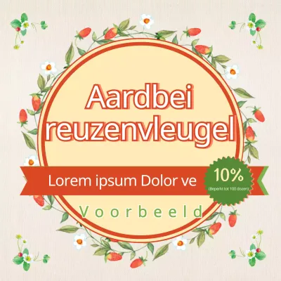 Warme rode en groene aardbeien in de aanbieding