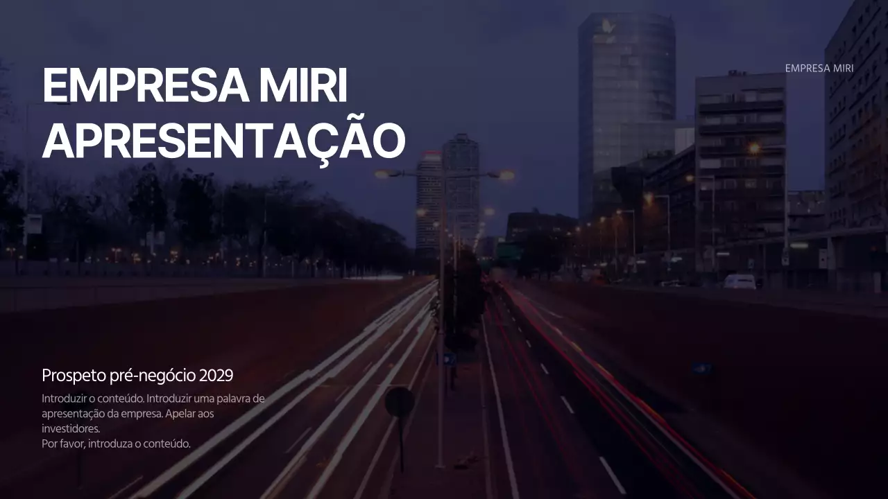 Apresentações empresariais em movimento
