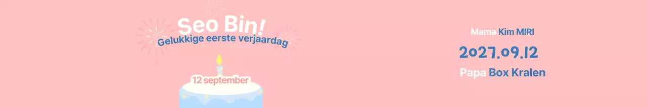 Pastelkleurig fotolijstje voor de honderdste verjaardag