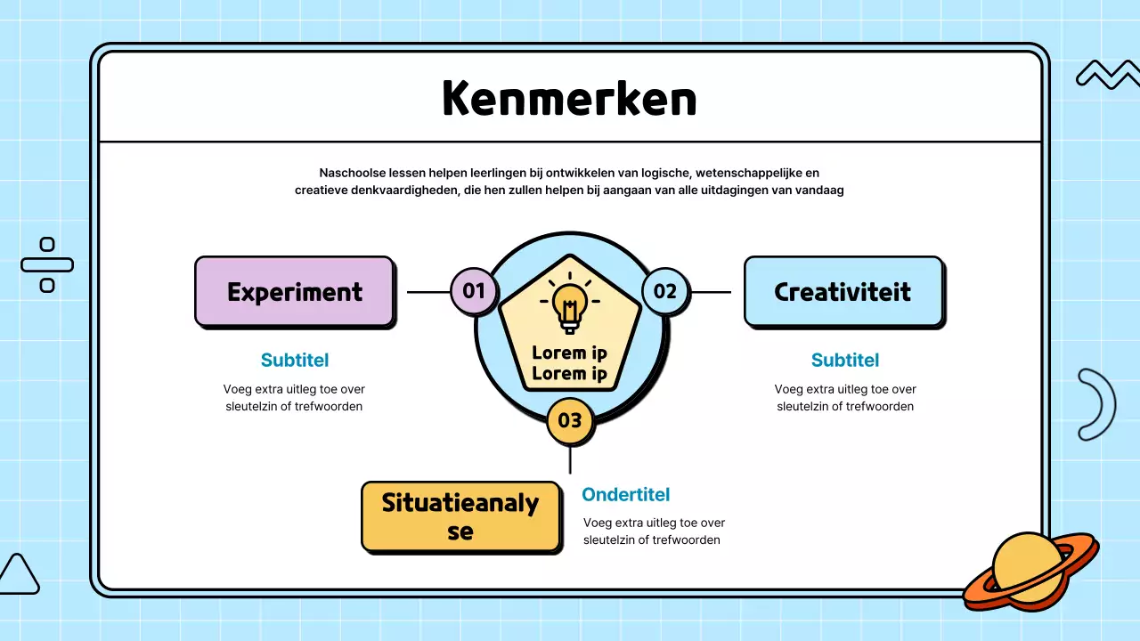 Schattig en kleurrijk wetenschapsillustratie lesplan voorstel