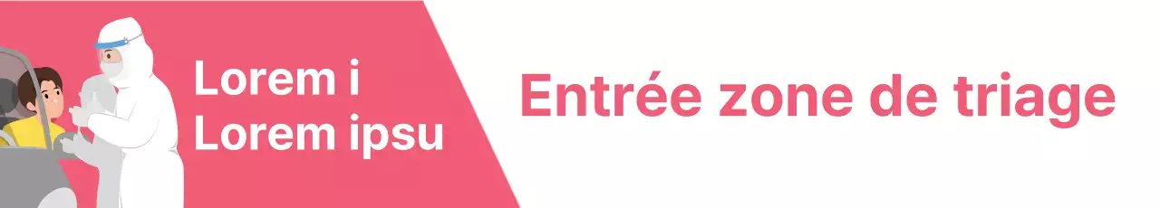 Illustration rose Guide de test Corona