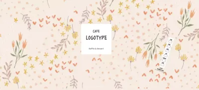 Beige geïllustreerd bloemenpatroon