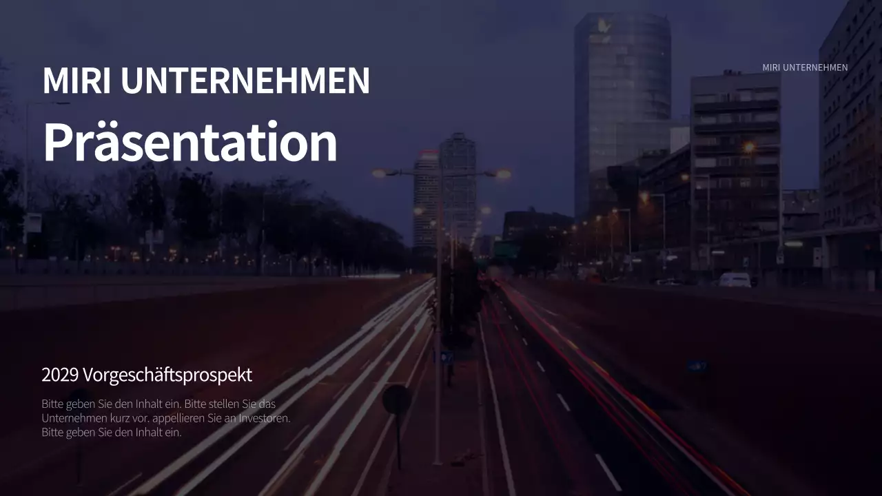 Geschäftspräsentationen in Bewegung