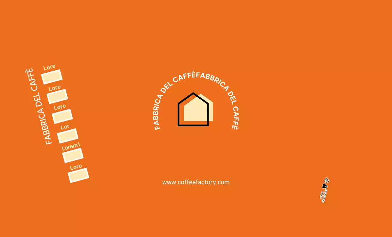 Bicchieri di carta da caffè moderni arancioni