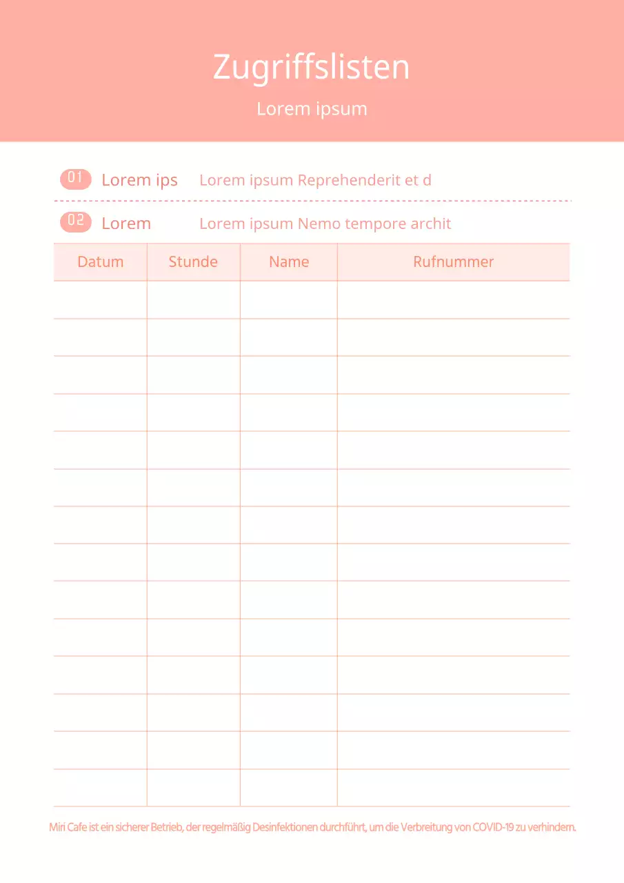 Einfaches Gästebuch-Design-Poster in Rosa