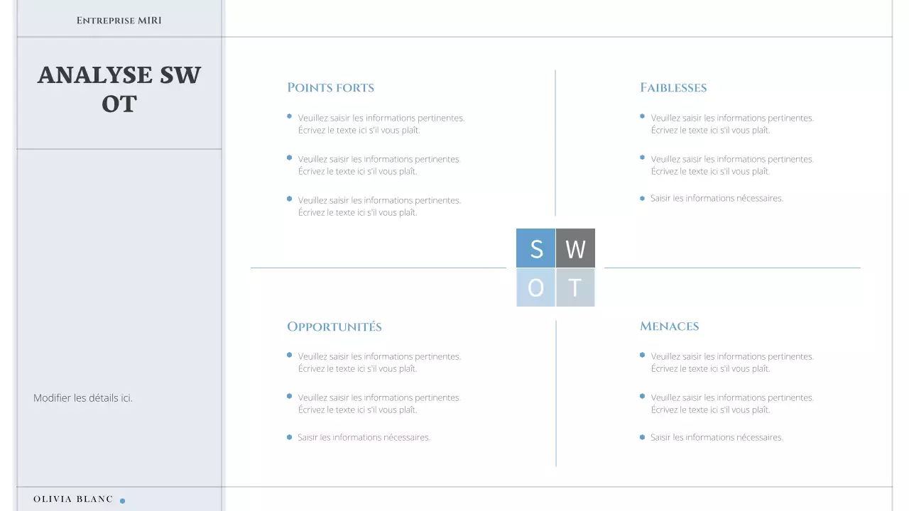 Une lettre de motivation simple et minimaliste en blanc