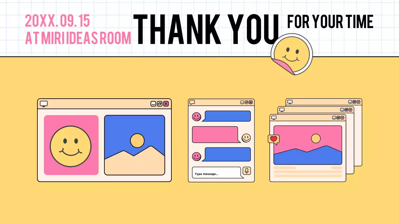 Trendy yellow and white marketing meeting minutes report