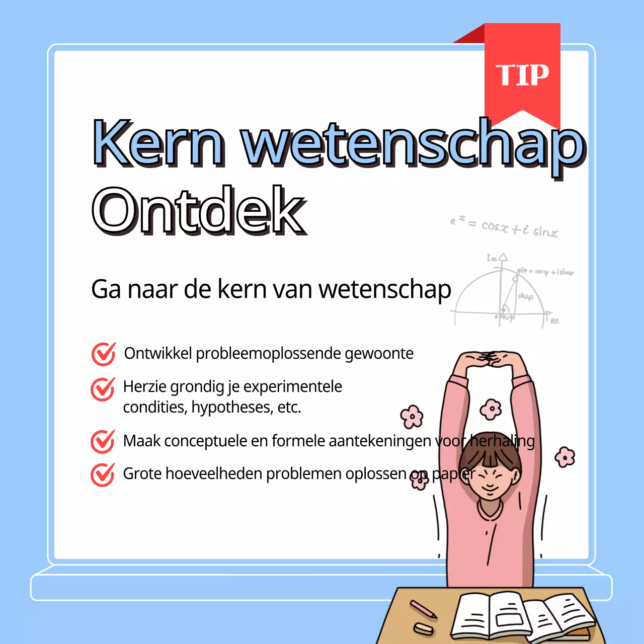 Blauwe illustratie Sleutels voor de kernfases 3TIPS