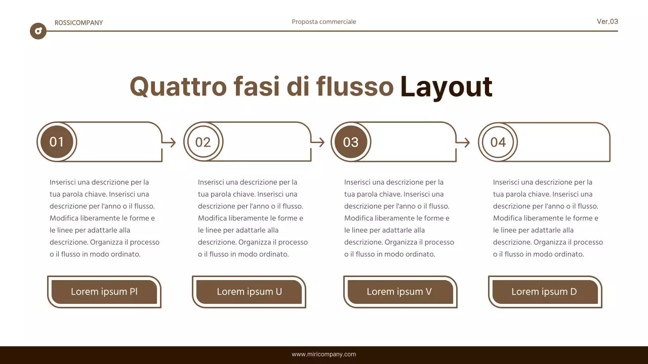 Semplice relazione di evidenziazione del testo in marrone e bianco