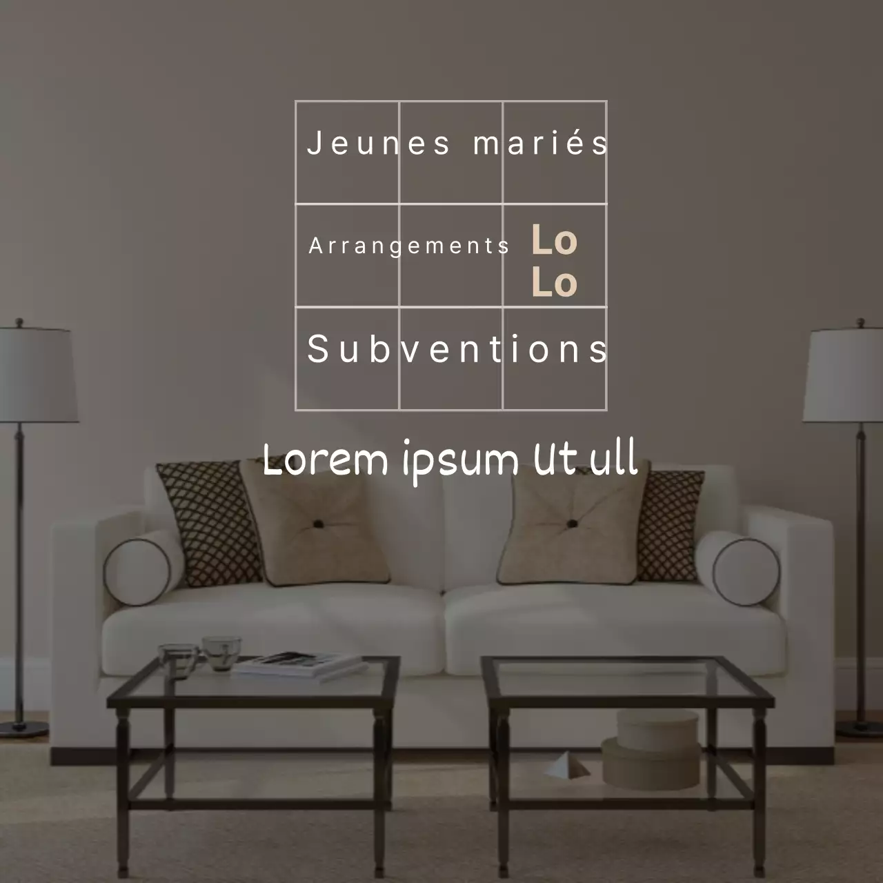 Des subventions gouvernementales pour une maison de jeunes mariés beige et bien rangée