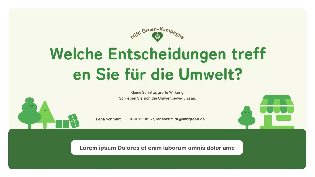Einwegplastik-Kampagne mit niedlichen grünen Umweltillustrationen