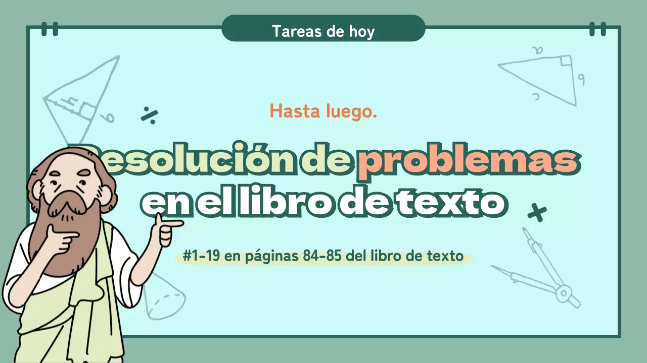 Presentaciones en clase en colores pastel con personajes