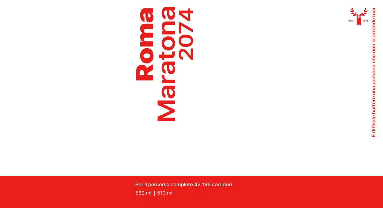 Progettazione di una maratona con una combinazione di colori rossi