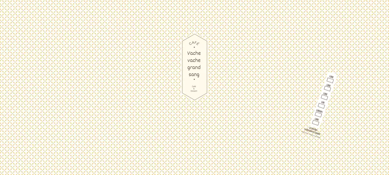 Café à carreaux jaunes