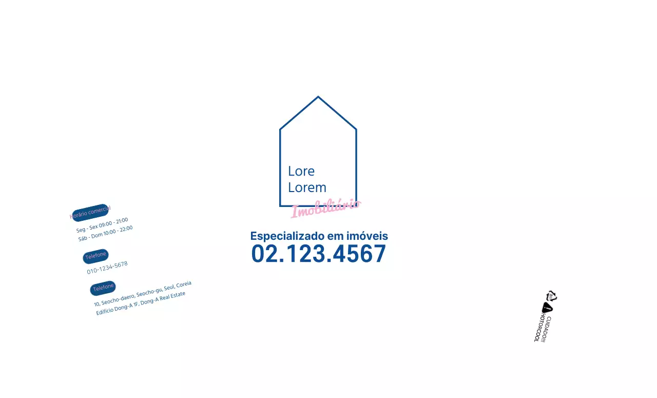Ilustração de linhas brancas e limpas do sector imobiliário