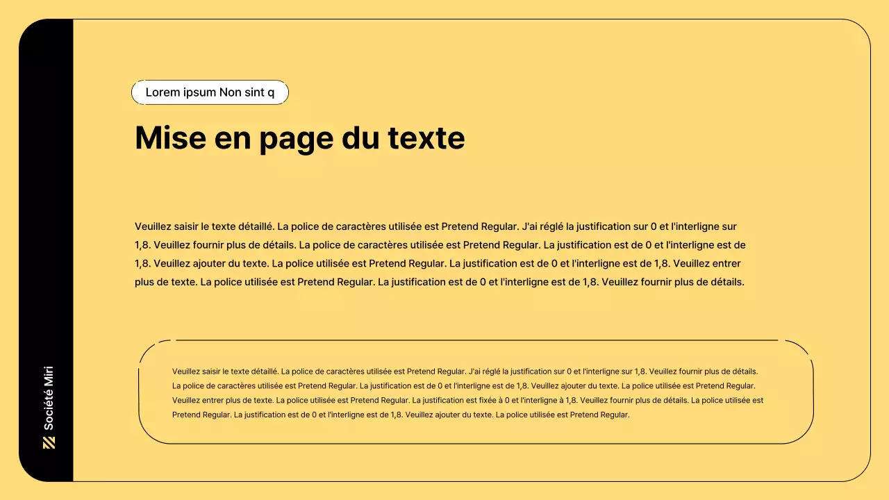 Illustration d'entreprise avec des lignes simples et la couleur jaune