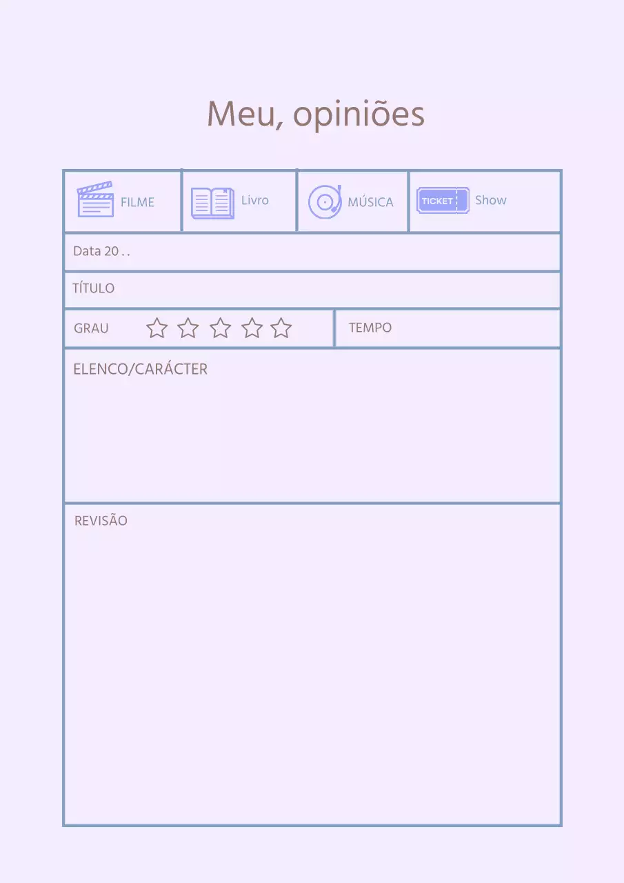 Cartaz com um sentimento simples em roxo