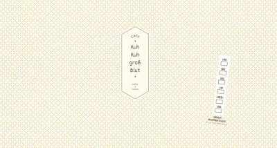 Einfaches Muster in Hellgelb und Braun für ein Konzeptcafé