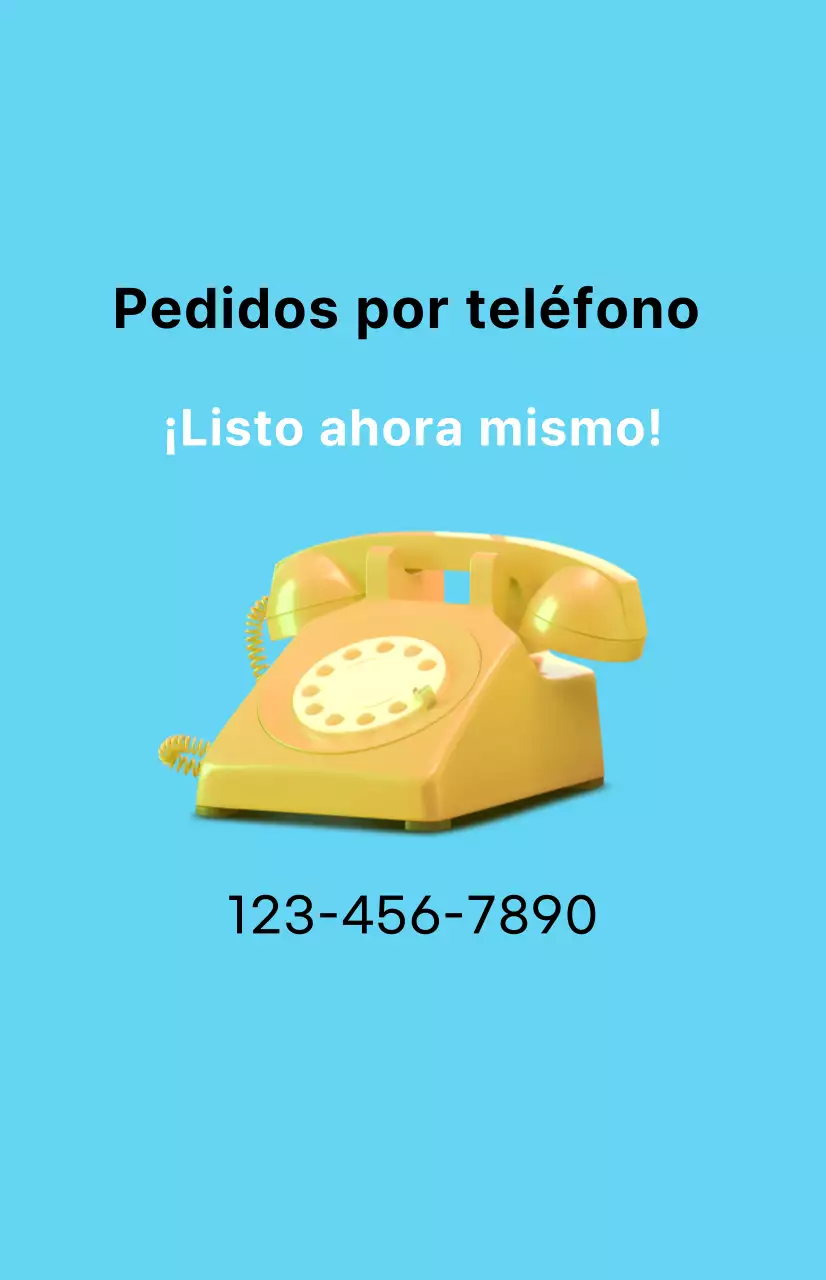 Una promoción de descuento limpia con una imagen de comida para llevar sobre un fondo azul claro.