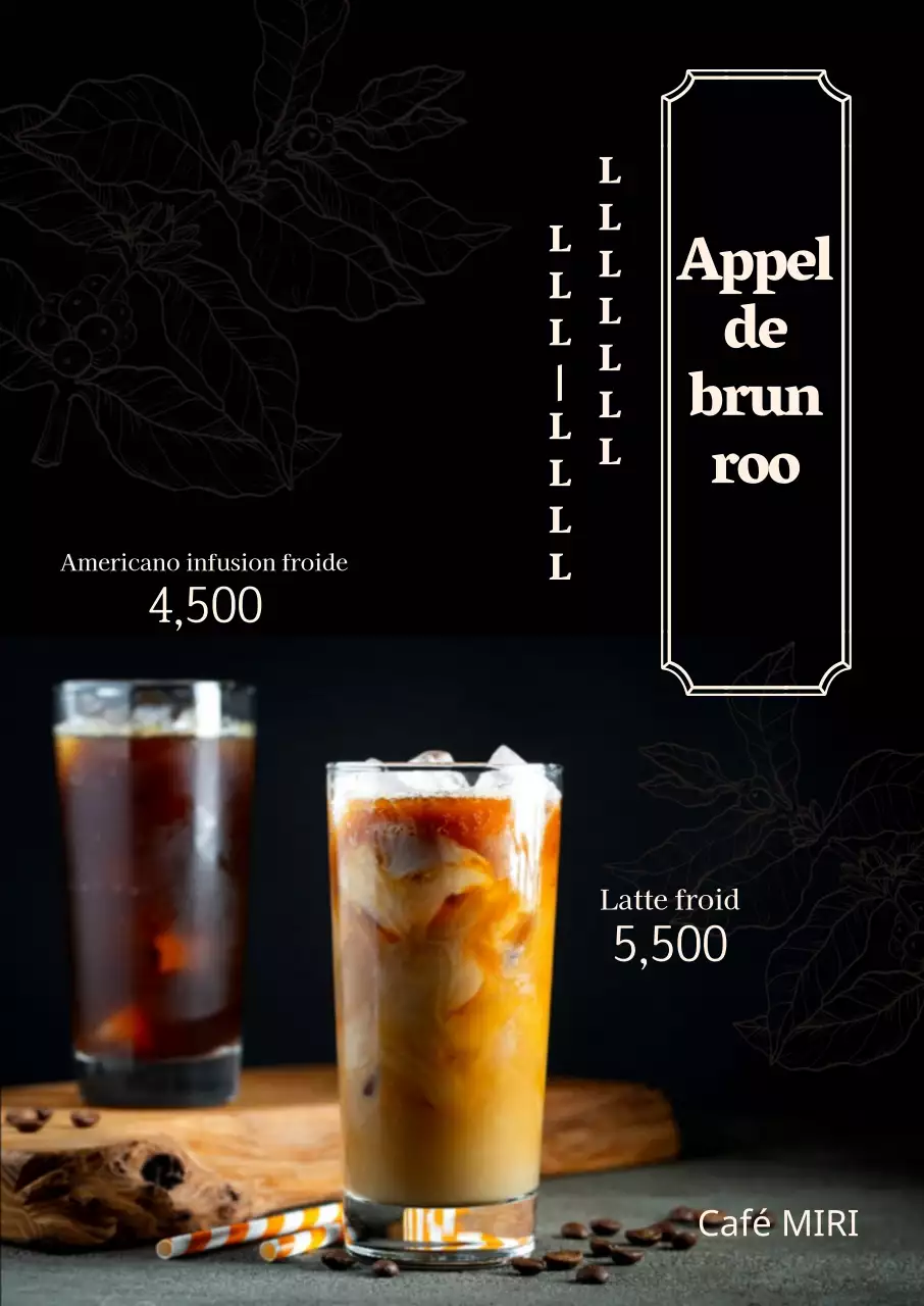 Boissons à base de café infusé à froid