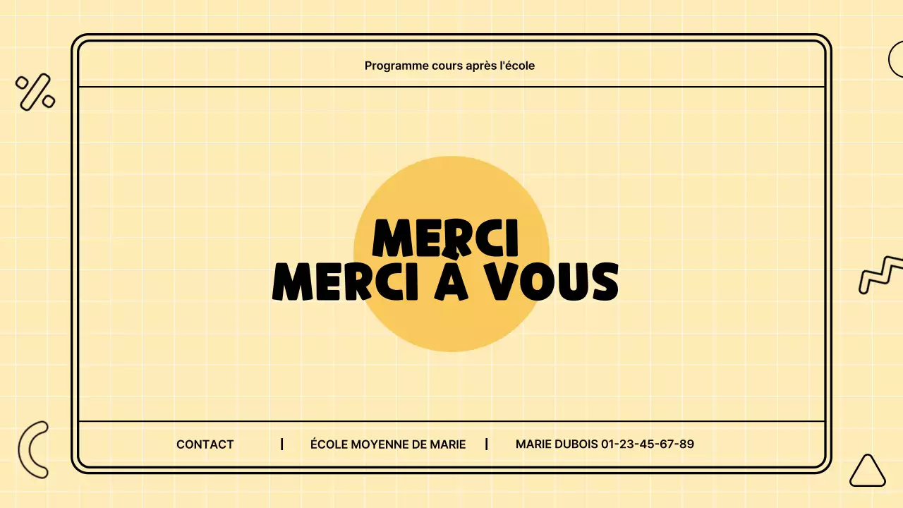 Illustration scientifique mignonne et colorée proposition de plan de cours