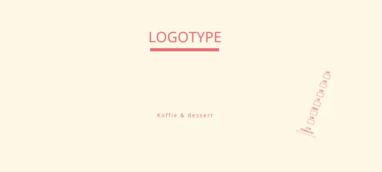 Geel Roze Eenvoudige Tekst