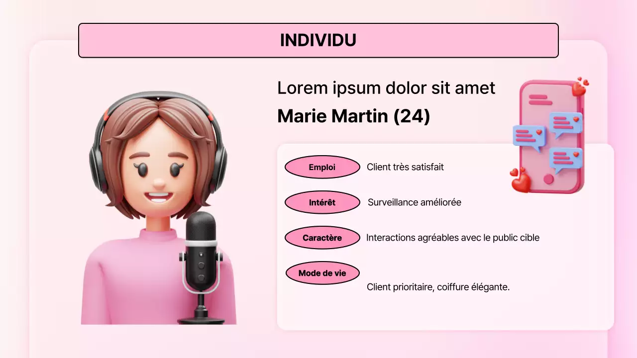 Illustration 3D rose plan mignon de la Saint-Valentin