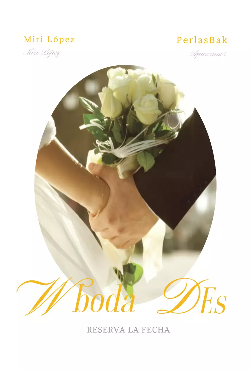 Invitaciones de boda con un concepto de curvas suaves