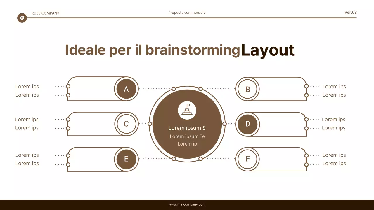 Semplice relazione di evidenziazione del testo in marrone e bianco