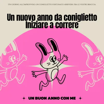 Auguri di buon anno in rosa