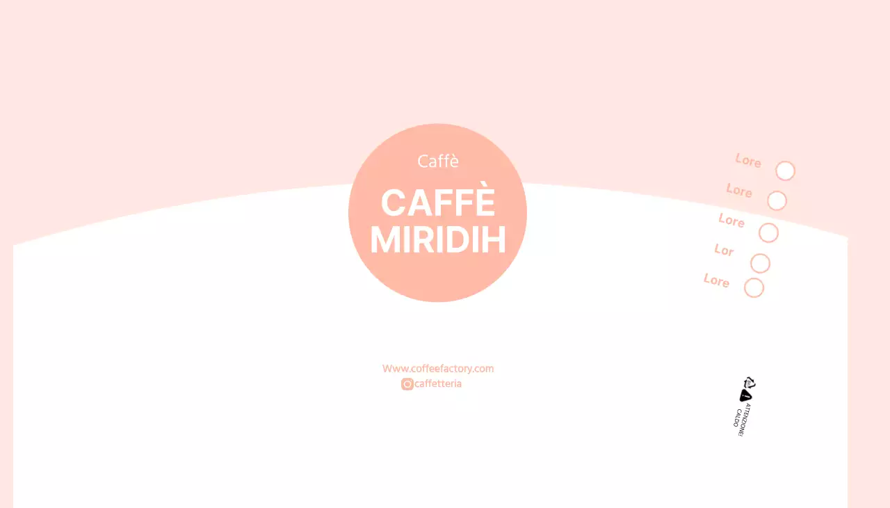 Bicchieri di carta rosa da caffè semplice