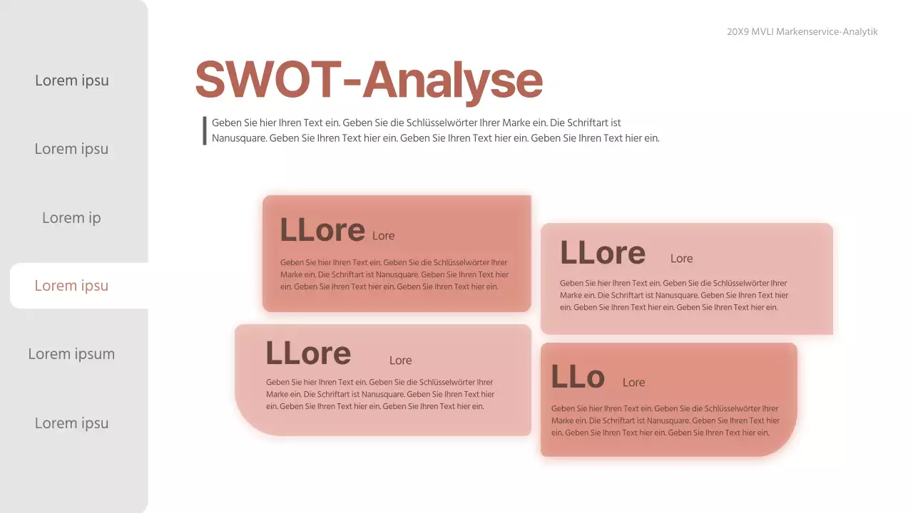 Farbverlauf rosa-beige sauberer Beratungsbericht