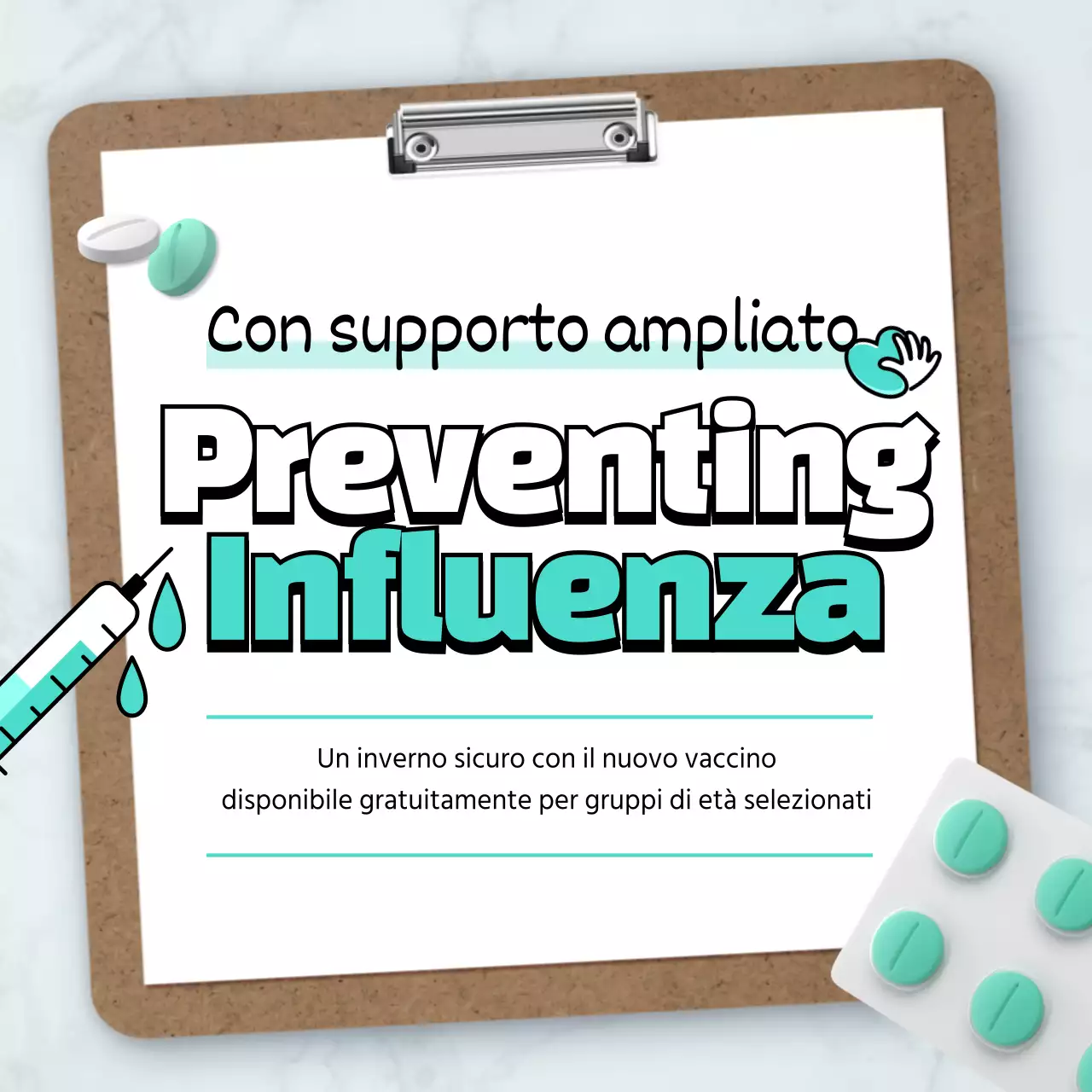 Sfondo in marmo Grafico della salute Suggerimenti per la salute