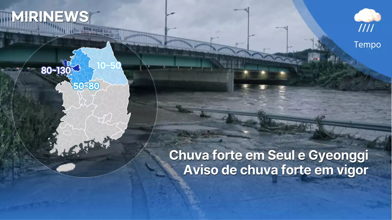 Realce de texto limpo Avisos de chuva intensa Previsão do tempo Miniaturas do YouTube