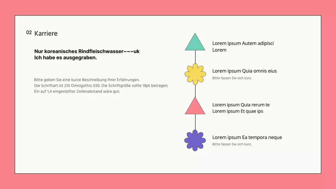 Kunst-Psychotherapie mit Formen in rosa-violetten Tönen Instruktor Syllabus Portfolio Training Instruktor Einführung