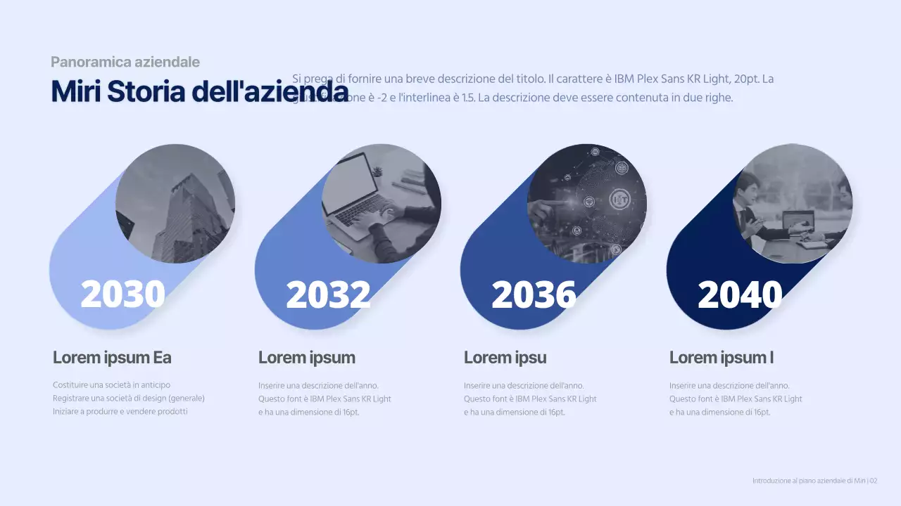 Blu navy semplice relazione sul business plan aziendale