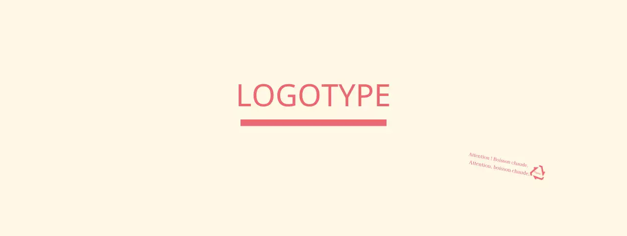 Texte simple jaune rose